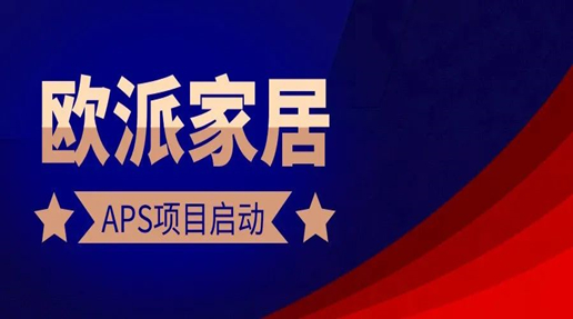 欧派家居APS项目启动